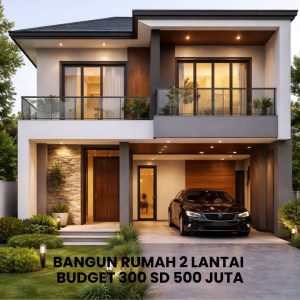 Bangun Rumah 2 Lantai Budget 300 sd 500 juta