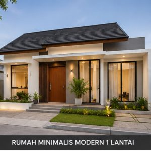 Desain Rumah Minimalis Modern 1 Lantai