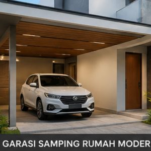 Rumah Minimalis Modern dengan Garasi Samping