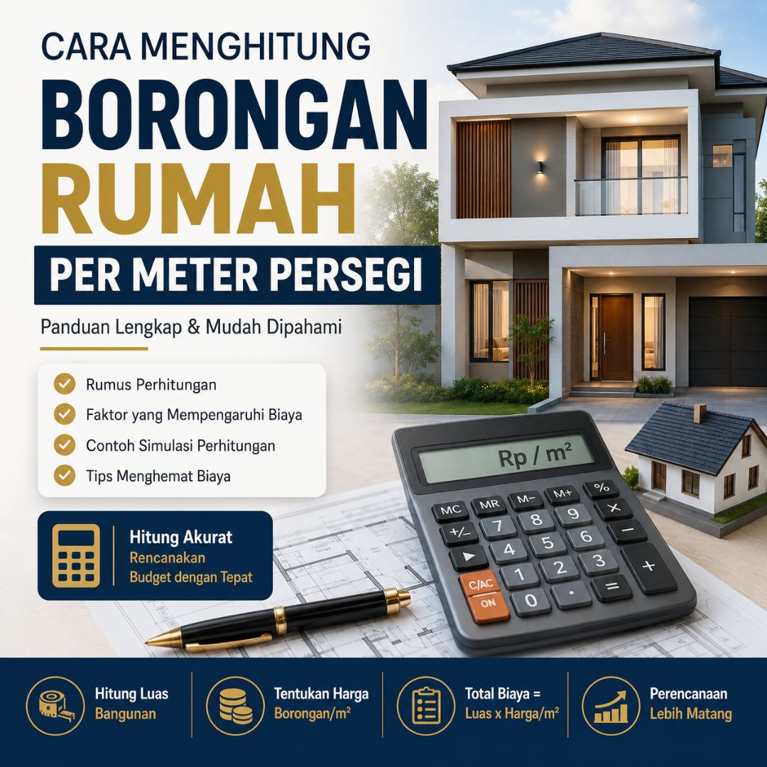 Cara Menghitung Borongan Rumah per Meter Persegi